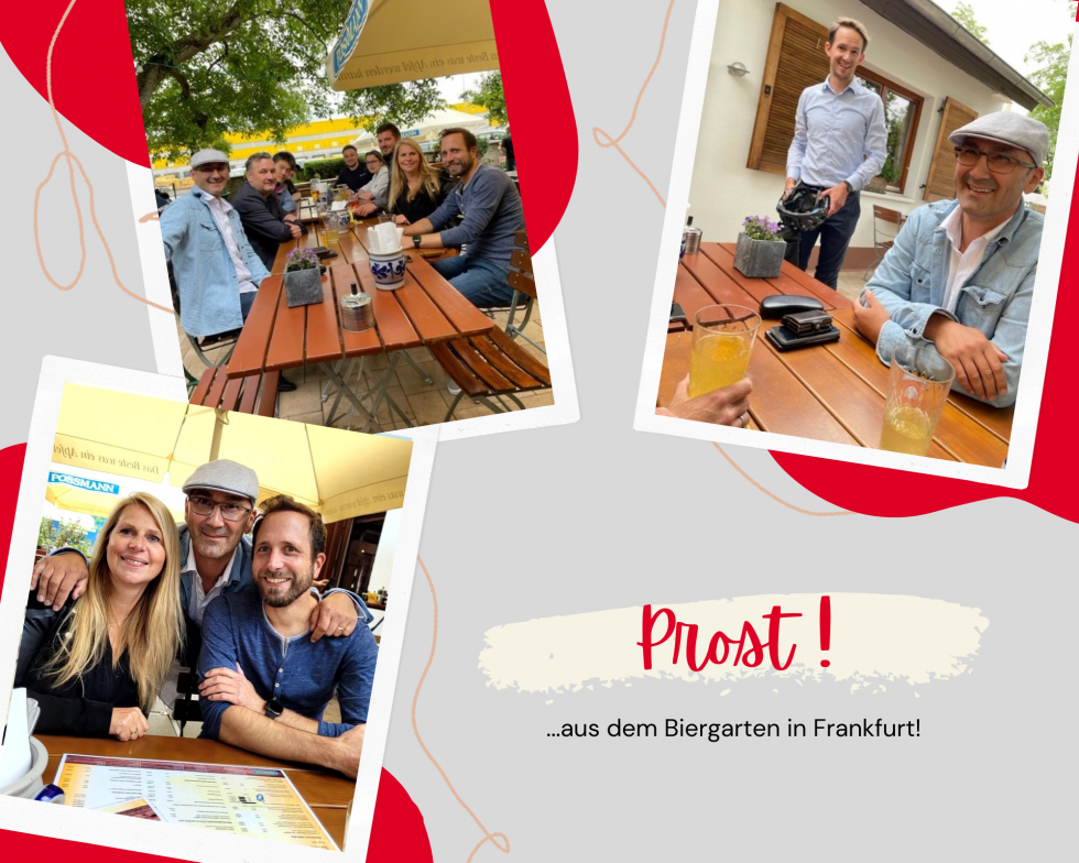 Biergartenbesuch in Frankfurt!